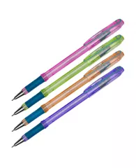 Ручка шариковая Berlingo "I-10 Color" 0,4мм, синяя, корпус ассорти