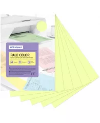 Бумага цветная OfficeSpace "Pale Color", A4, 80 г/м², 100л., (желтый)