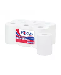 Полотенца бумажные в рулонах Focus Jumbo, 2-слойные, 125 м/рул, ЦВ, белые