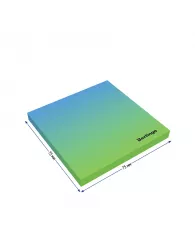 Самоклеящийся блок Berlingo "Ultra Sticky.Radiance",75*75мм,50л, голубой/зеленый градиент,европодвес