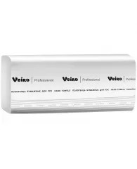 Полотенце бумажное Veiro Professional Comfort V-слож 2сл, 200л белые