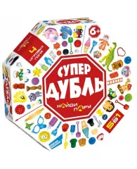 Игра настольная Dream Makers "Супер Дубль", картонная коробка