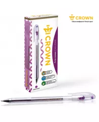 Ручка гелевая Crown "Hi-Jell Color" фиолетовая, 0,7мм
