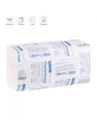 Полотенца бумажные лист. OfficeClean Professional ZZ(V) (H3) 1 слойн., 250л/пач, 23*23см, белые