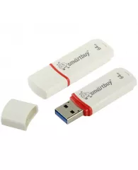 Память Smart Buy "Crown"  64GB, USB 2.0 Flash Drive, белый