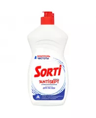Средство для мытья посуды Sorti "Контроль чистоты", антибактериальное, 450мл