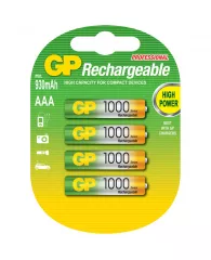 Аккумулятор GP AAA (HR03) 1000mAh 4BL