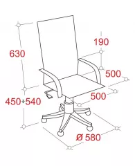 Кресло BN_SH_EChair-509 TPU к/з бежевый хром