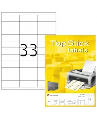 Этикетки самоклеящиеся HERMA TOPSTICK, 70х25,4, лист А4 (100л/уп.)