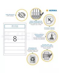 Этикетки самоклеящиеся HERMA для папок-рег, 192х34мм, (25л/уп.)