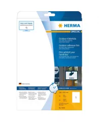 Этикетки самоклеящиеся Всепогод.HERMA OUTDOOR, 210х297, лист А4 (10л/уп.)