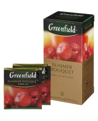 Чай GREENFIELD (Гринфилд) "Summer Bouquet" ("Летний букет"), травяной, 25 пакетиков в конвертах по