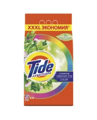 Стиральный порошок автомат 6 кг TIDE (Тайд) АКВАПУДРА Color "Сибирские травы", 8001841509587