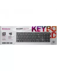 Клавиатура Defender Accent SB-720, USB, компактная, черный