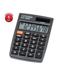 Калькулятор карманный Citizen SLD-100NR, 8 разр., двойное питание, 58*88*10мм, черный