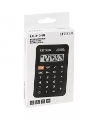 Калькулятор карманный Citizen LC310NR, 8 разр., питание от батарейки, 69*114*14мм, черный
