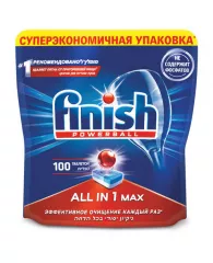 Таблетки для посудомоечных машин 100 шт., FINISH "All in 1", 95989, 3065326