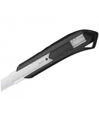 Нож канцелярский 18мм Berlingo "Razzor 200", черный + лезвия сменные 10шт., блистер, европодвес