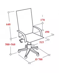 Кресло VT_Chairman Home 434 ткань Т-14 коричневый