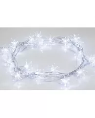 Электрогирлянда Снежинки 2,8 м, 20 LED, белый  303-036