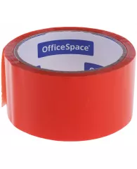 Клейкая лента упаковочная OfficeSpace, 48мм*40м, 45мкм, оранжевая, ШК