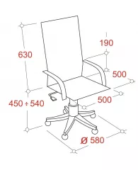 Кресло BN_SH_EChair-509 TPU к/з черный хром