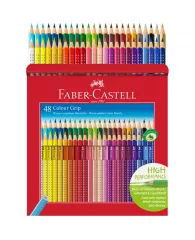 Карандаши цветные Faber-Castell "Grip", 48цв., трехгран., заточен., картон., европодвес