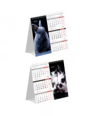 Календарь-домик настольный, OfficeSpace "Mono Premium. Символ года", 2023г.