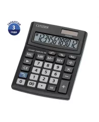 Калькулятор Citizen Business Line CMB, 12 разр., двойное питание, 100*136*32мм, черный