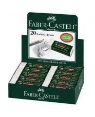 Ластик Faber-Castell "PVC-free", прямоугольный, картонный футляр, 31*23*12мм