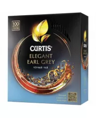 Чай CURTIS "Elegant Earl Grey" черный ароматизированный мелкий лист 100 сашетов, 101015