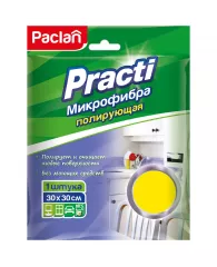 Салфетка для уборки Paclan "Practi" микрофибра, 30*30см, европодвес