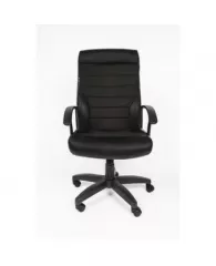 Кресло для руководителя Easy Chair 639 TPU черное (экокожа/ткань, пластик)