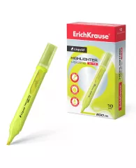 Текстовыделитель ErichKrause® Liquid Visioline V-14 Neon желтый с жидкими чернилами