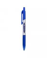 Ручка шариковая автоматическая Deli Arrow, д шарика 0,7мм рез манжета синяя