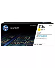 Картридж лазерный HP (W2122A) Color LaserJet M554/M555, №212A, желтый, оригинальный, ресурс 4500 стр