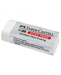 Ластик Faber-Castell "Dust Free", прямоугольный, картонный футляр, 62*21,5*11,5мм