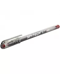 Ручка шариковая PenSan "My-Tech" красная, 0,7мм, игольчатый стержень, на масляной очнове