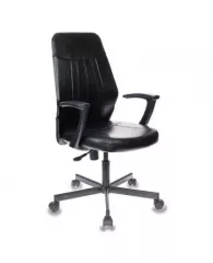 Кресло офисное Easy Chair 224 черное (искусственная кожа, металл)