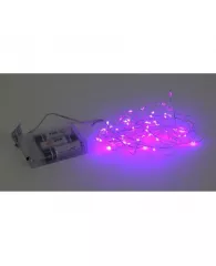 Электрогирлянда LED Нить 5 м сиреневый свет, АА, IP20 Б0047961