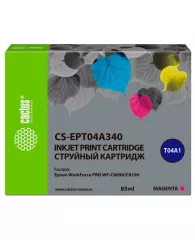 Картридж струйный Cactus CS-EPT04A340 пур. для Epson WF-C8190/C8690