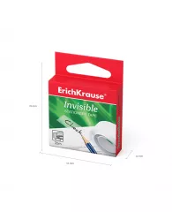 Клейкая лента ErichKrause® Invisible, 12ммх20м (в коробке по 1 шт.)