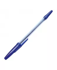 Ручка шариковая неавтомат СТАММ Оптима синяя, 1, 0мм, прозрачный корпус Р001