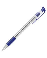 Ручка шариковая масляная STAFF "Manager OBP-274", СИНЯЯ, корпус прозрачный, узел 0,7 мм, линия письм