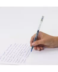 Ручка гелевая STAFF "EVERYDAY" GP-673, СИНЯЯ, длина письма 1000 м, игольчатый узел 0,5 мм, линия пис
