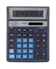 Калькулятор настоль.ПОЛН.Attache AF-888,12р,дв.пит,204x158мм, темно-синий