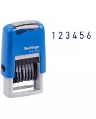 Нумератор мини автомат Berlingo "Printer 7836", 6 разрядов, 3мм, пластик, блистер
