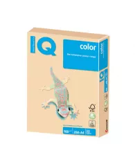 Бумага цветная IQ color, А4, 160 г/м2, 250 л., тренд, золотистая, GO22
