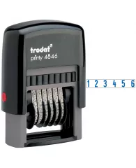 Нумератор мини автомат Trodat, 4,0мм, 6 разрядов, пластик (53200)