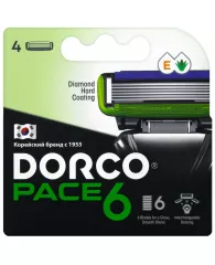 Сменные кассеты для бритья Dorco PACE6, 6 лез. SXA1040 4 шт/уп